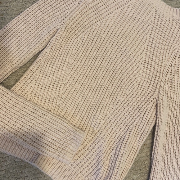 H&M Mauve Cropped Cable Knit Sweater Size S - Picture 4 of 4